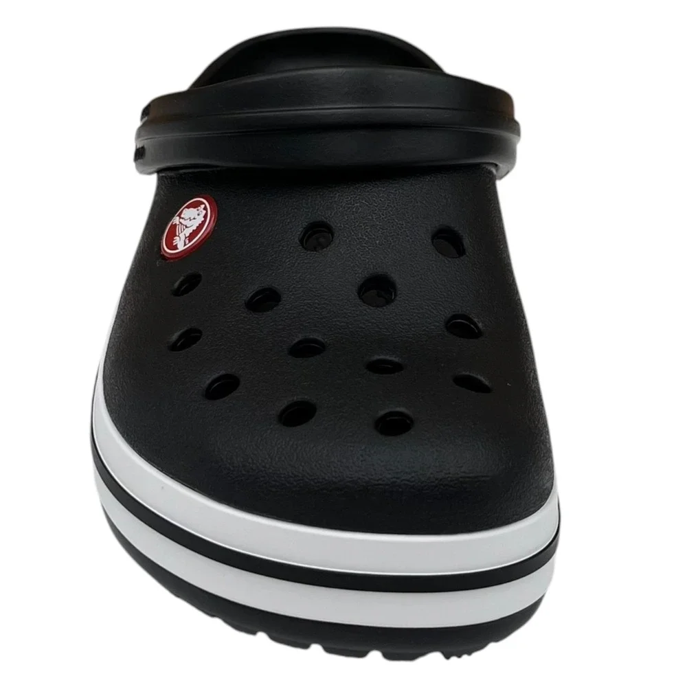Crocs Crocband Big Boys Girls Slip-on Clog Size 3 J3 Black White Water Friendly